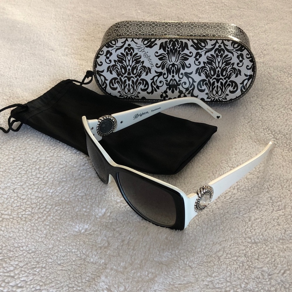 Brighton Twinkle Black White Patterned Sunglasses… - image 3